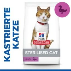 Hill's Science Plan - Feline Adult - Sterilised - Duck 15 Hill's Science Plan - Feline Adult - Sterilised - Duck -Haustierprodukte hills science plan feline adult sterilised duck 218856 0500 none
