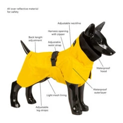 PAIKKA Visibility Raincoat Lite Yellow -Haustierprodukte paikka visibility raincoat lite yellow 217724 0500 none