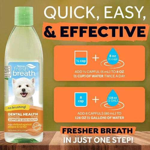 TropiClean - Fresh Breath Plus Skin & Coat Water Additive 4 TropiClean - Fresh Breath Plus Skin & Coat Water Additive – Bild 2